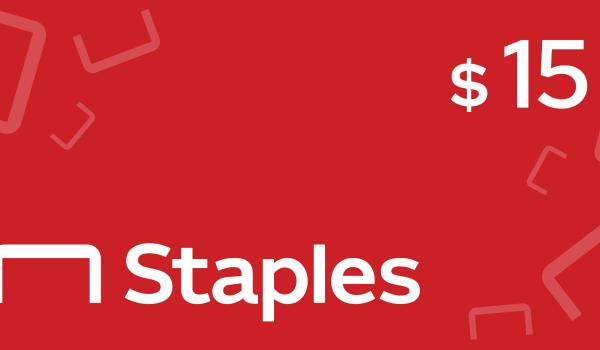 Staples Gift Card 15 USD