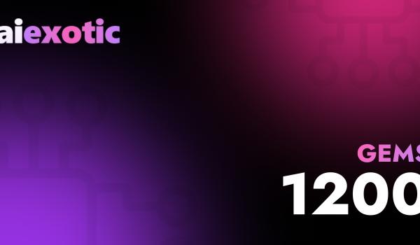 AiExotic Gift Card 1200 Gems