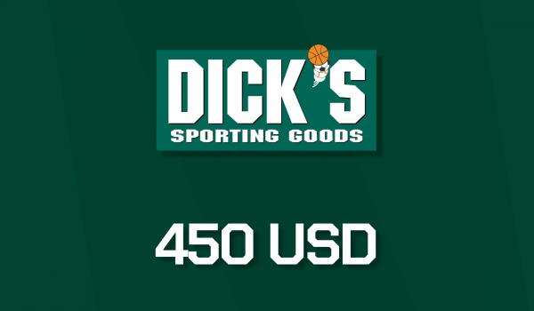 Dicks Sporting Goods Gift Card 450 USD