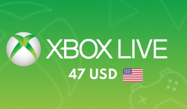 XBOX Live Gift Card 47 USD