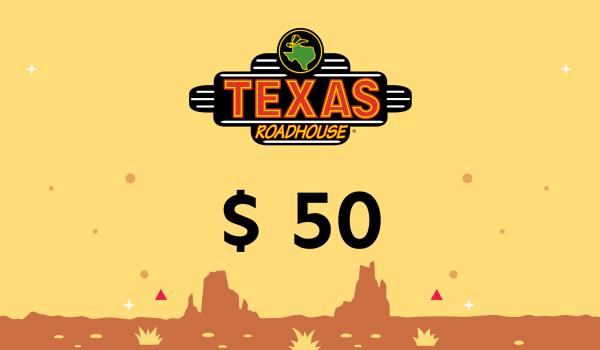 Texas Roadhouse Gift Card 50 USD