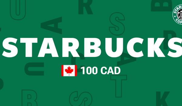 Starbucks Gift Card 100 CAD
