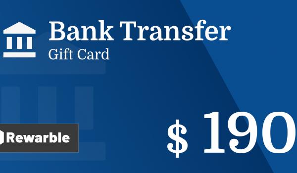 Bank Transfer Gift Card 190 USD