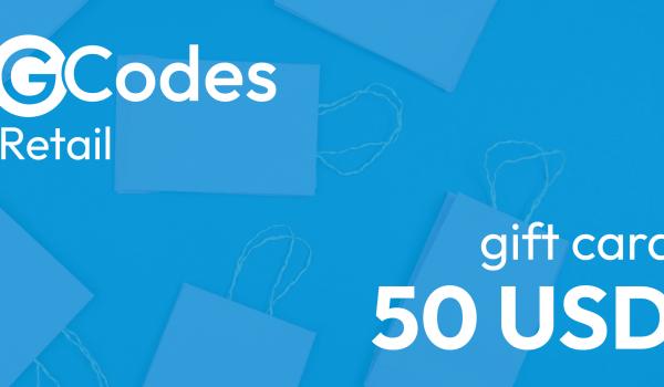 GCodes Global Merchandise Gift Card 50 USD