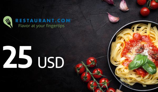 Restaurantcom Gift Card 25 USD