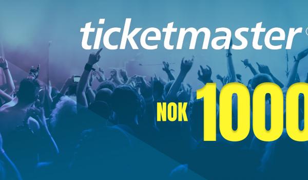 Ticketmaster Gift Card 1000 NOK