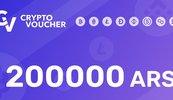 Crypto Voucher Gift Card 200000 ARS