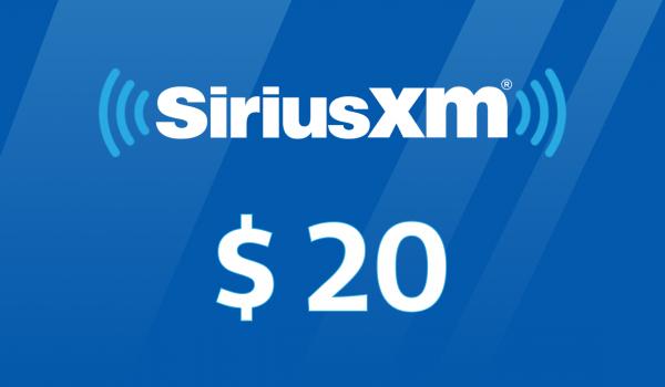 SiriusXM Gift Card 20 USD