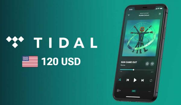TIDAL Gift Card 120 USD