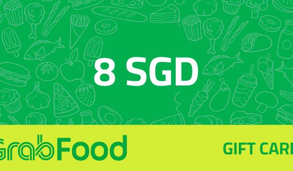 GrabFood Gift Card 8 SGD