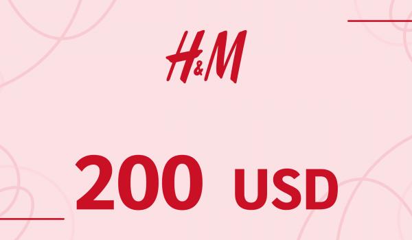 H and M Gift Card 200 USD