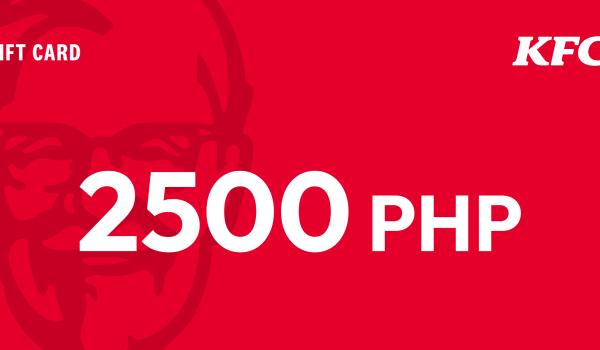 KFC Gift Card 2500 PHP
