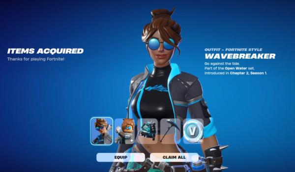 Fortnite The Wavebreaker Pack 600 VBucks (Xbox)
