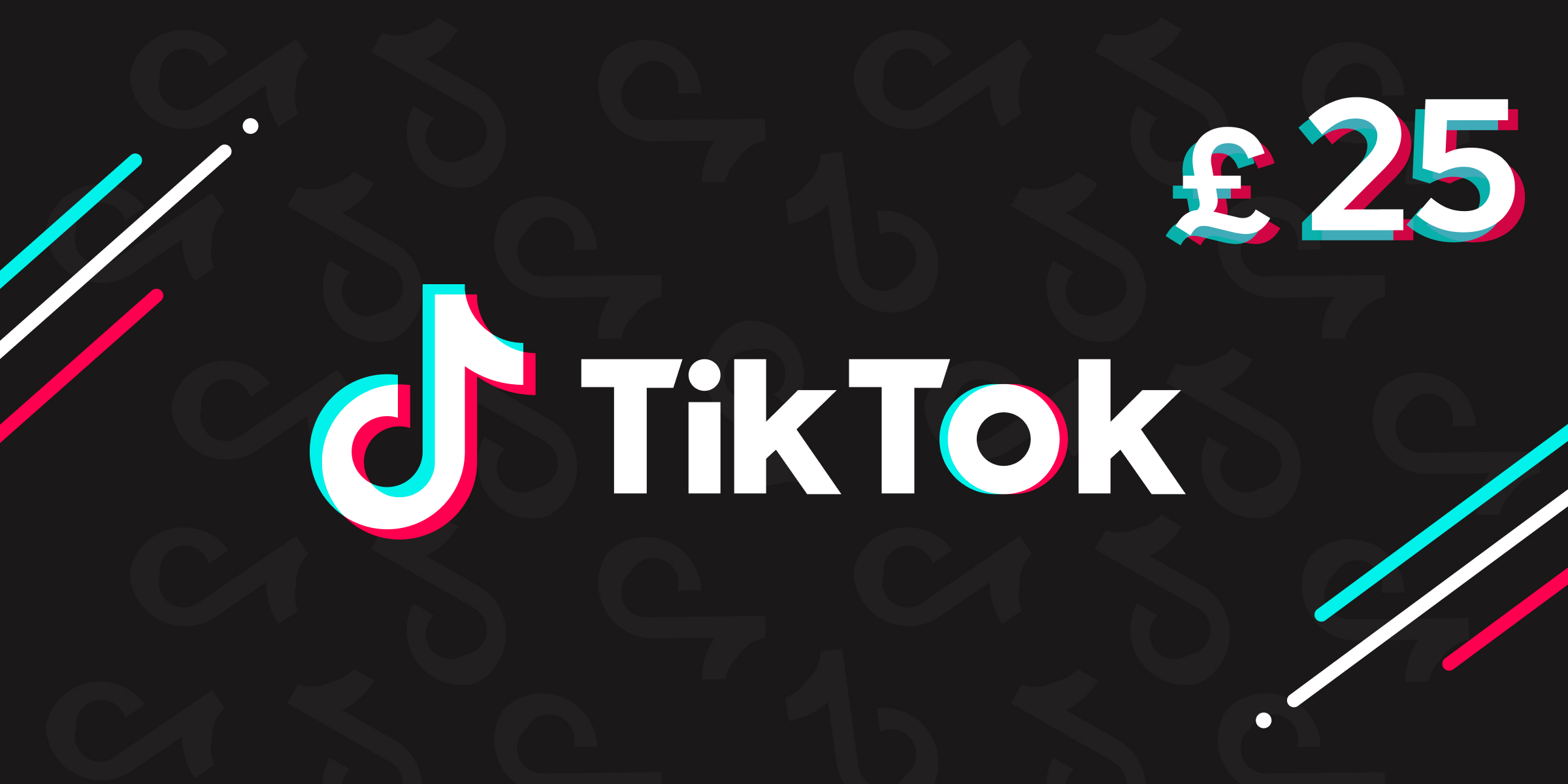 TikTok Gift Card 25 GBP