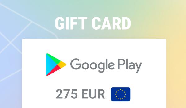 Google Play Gift Card 225 EUR