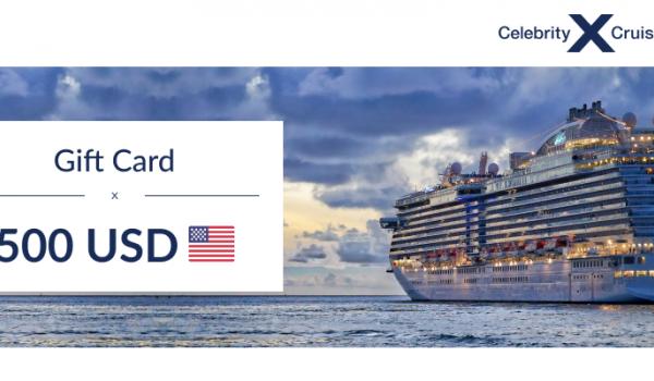 Celebrity Cruises Gift Card 500 USD