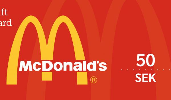 McDonalds Gift Card 50 SEK