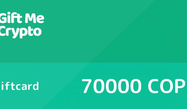 Gift Me Crypto Gift Card 70000 COP