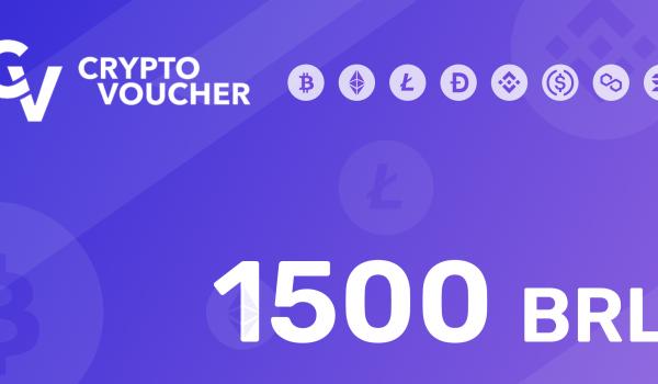 Crypto Voucher Gift Card 1500 BRL