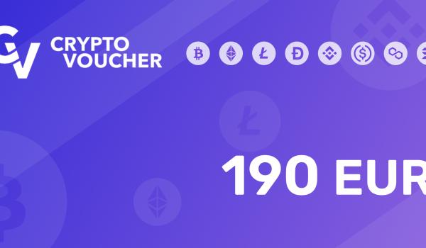 Crypto Voucher Gift Card 190 EUR