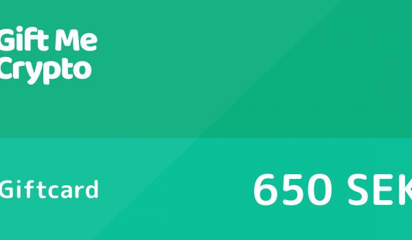 Gift Me Crypto Gift Card 650 SEK