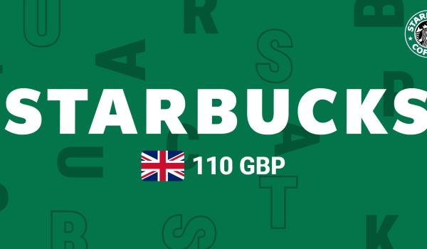 Starbucks Gift Card 110 GBP