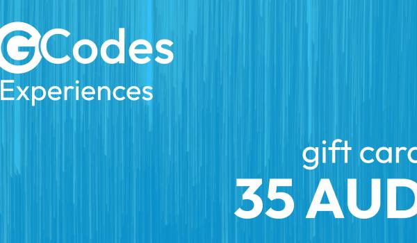 GCodes Global Experiences Gift Card 35 AUD