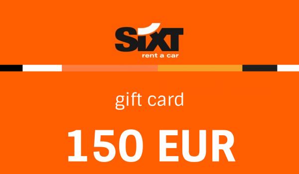 Sixt Voucher Rent a Car 150 EUR