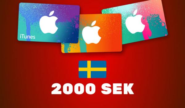 Apple iTunes Gift Card 2000 SEK