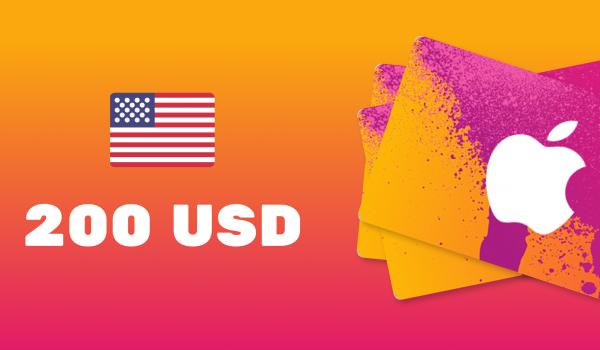 Apple iTunes Gift Card 200 USD