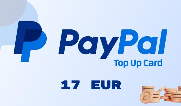 PayPal Wallet Top Up 17 EUR