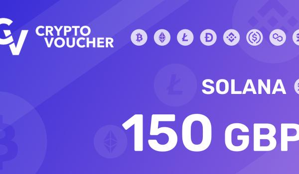 Crypto Voucher SOLANA 150 GBP