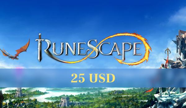 Runescape Prepaid Card 25 USD