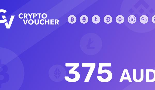 Crypto Voucher Gift Card 375 AUD