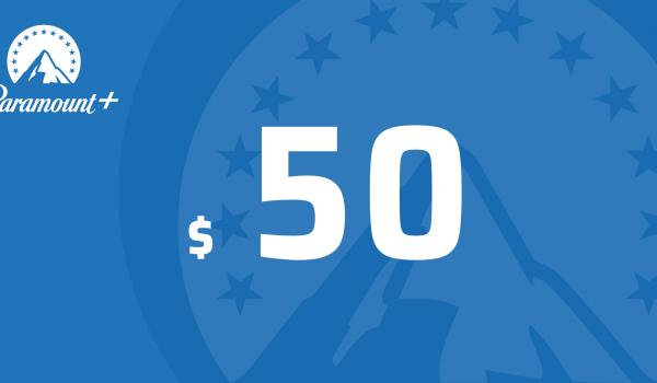 Paramount Plus Gift Card 50 USD