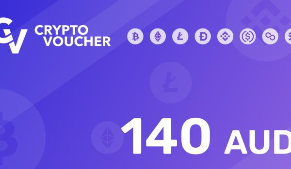 Crypto Voucher Gift Card 140 AUD