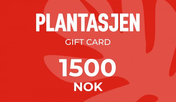 Plantasjen Gift Card 1500 NOK