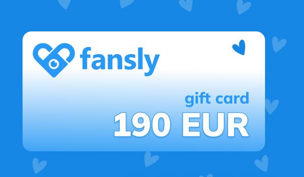 Fansly Gift Card 190 EUR