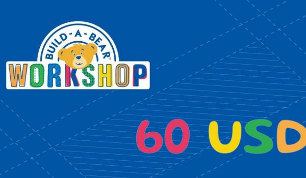 Build A Bear Gift Card 60 USD
