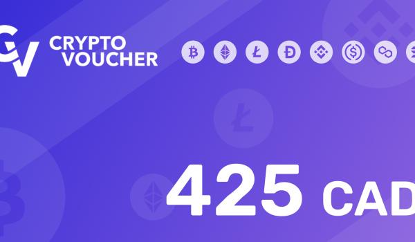 Crypto Voucher Gift Card 425 CAD