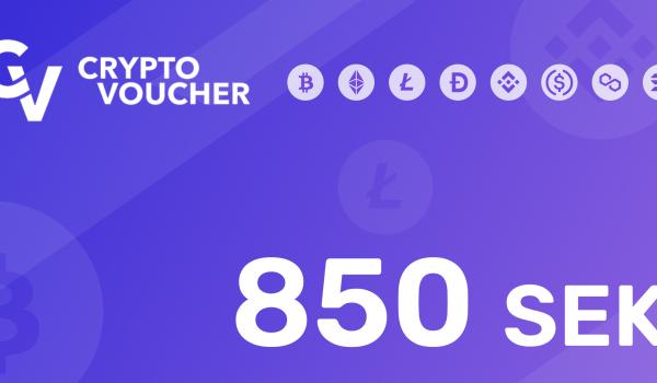 Crypto Voucher Gift Card 850 SEK