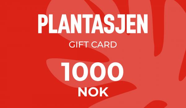 Plantasjen Gift Card 1000 NOK