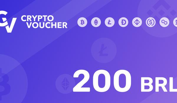 Crypto Voucher Gift Card 200 BRL