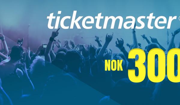 Ticketmaster Gift Card 300 NOK