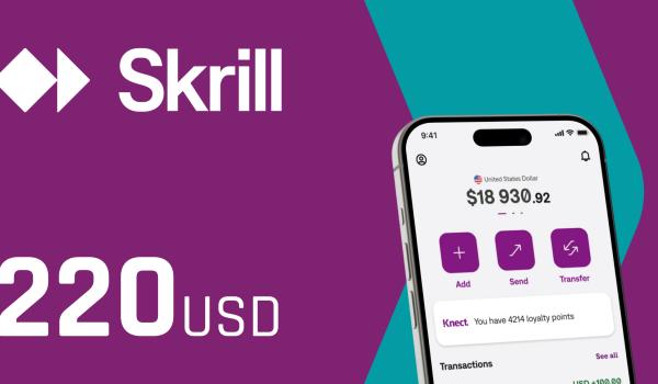 Skrill Gift Card 220 USD