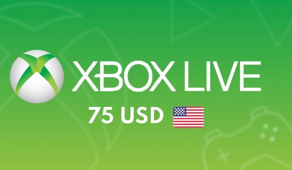 XBOX Live Gift Card 75 USD