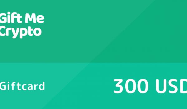 Gift Me Crypto Gift Card 300 USD