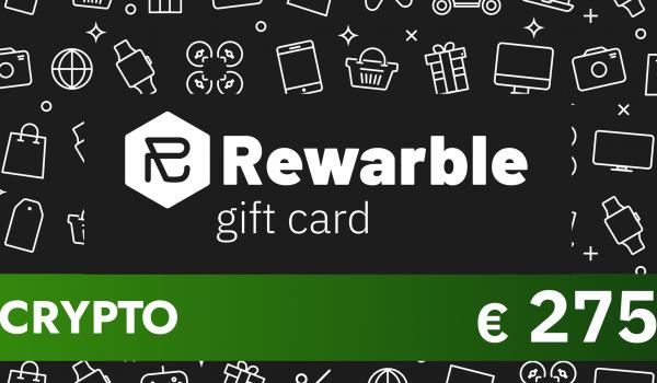 Rewarble Crypto Gift Card 275 EUR