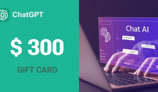 ChatGPT Gift Card 300 USD