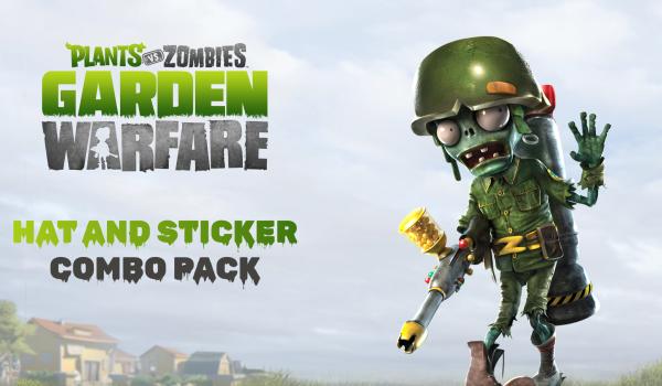 Plants vs Zombies Garden Warfare Hat and Sticker Combo Pack (PSN)